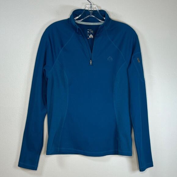 Nike ACG Jacket Womens Medium Teal Blue Fit Dry Quarter Zip‎ Workout Athleisure - Picture 3 of 8